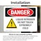 Signmission Liquid Nitrogen Do Not Touch Extremely Cold Danger Sign, Vinyl Decal, 10in W x 7in L, 2PK OS-2PACK-DS-D-710-L-1422 - alternate 7